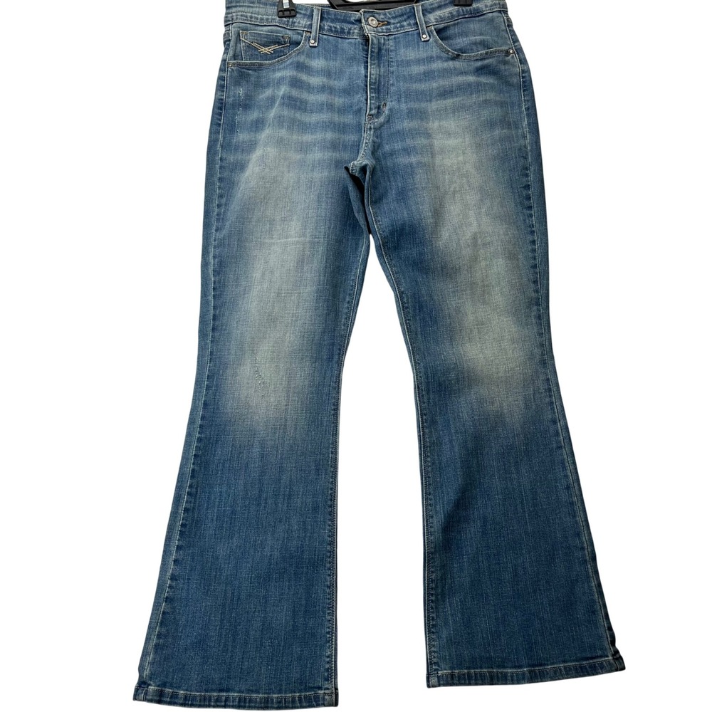 Levis 515 Bootcut Jeans Womens 16P M W33 L29 Blue Cotton Stretch Mid Rise Denim